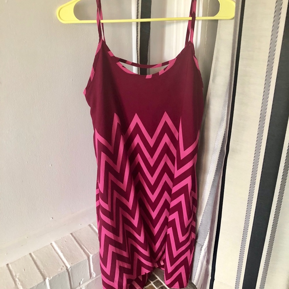 Pink and red sundress